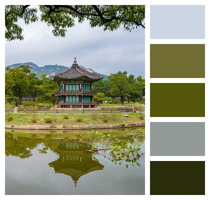 Hyangwonjeong Pavilion Pond Cultural Heritage Image